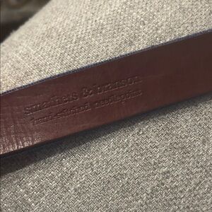 Smythson & Branson Brown Leather Belt Bag